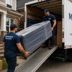 professional movers handling a large household move in Hamilton